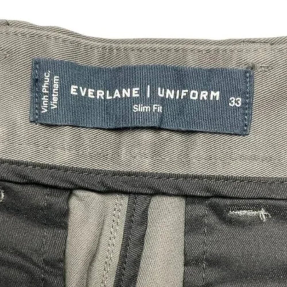 The 7” Slim Fit Performance Chino Short Slate Grey - Everlane NWT - Picture 7 of 9
